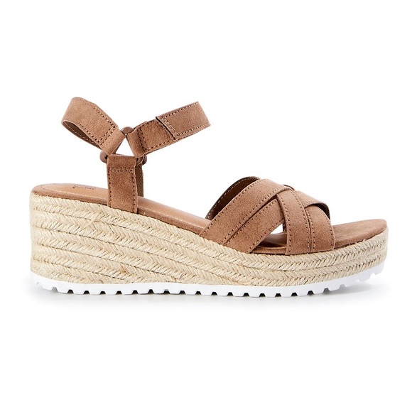 Brand New Taupe Time and Tru Women's Demi Wedge Sandals size 10 - Picture 6 of 7